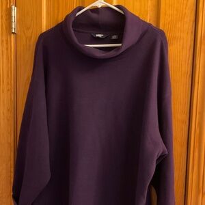 Lands End Cowl Neck Purple Tunic
